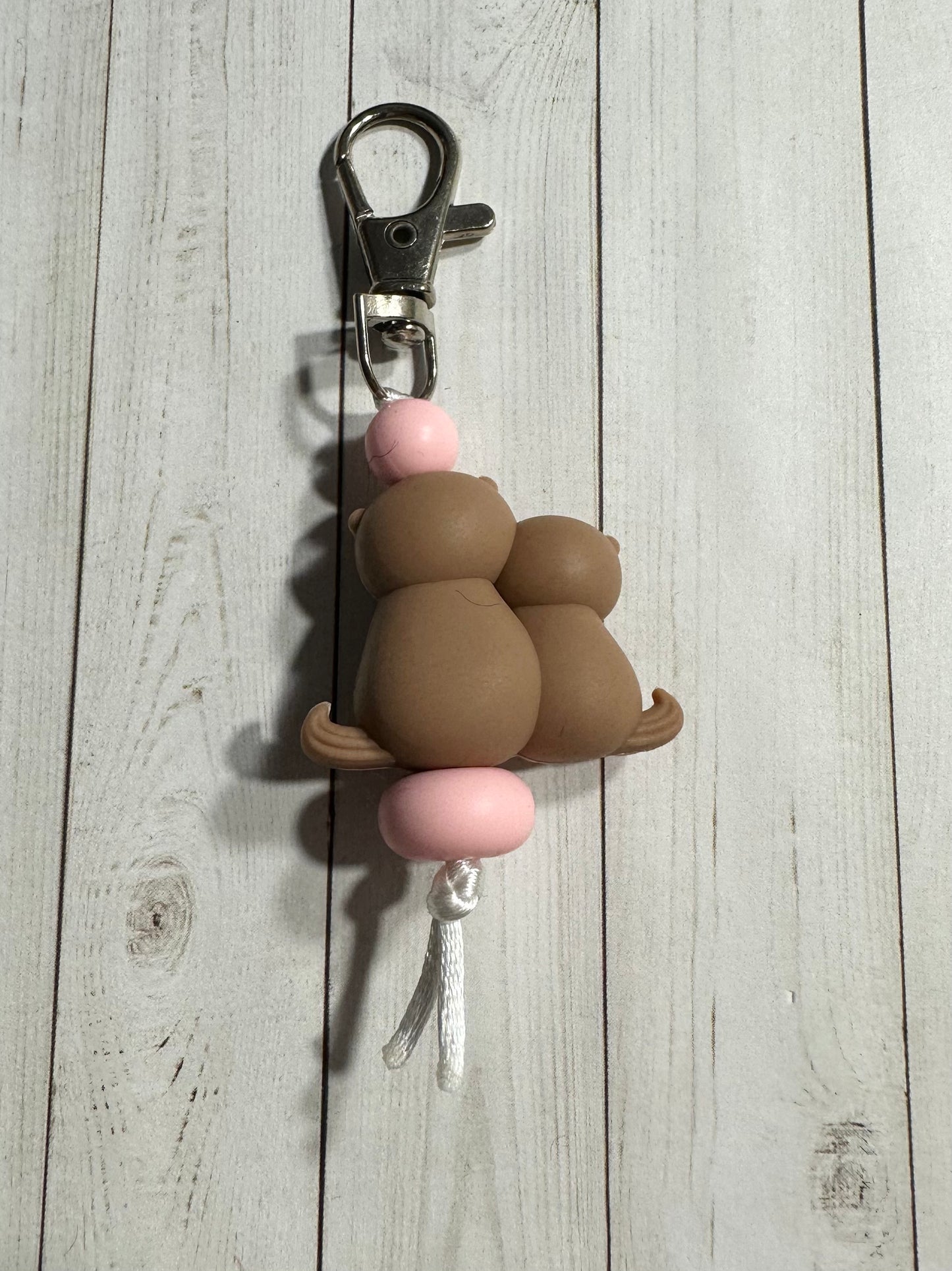 3D Mama & Baby Zipper Pulls
