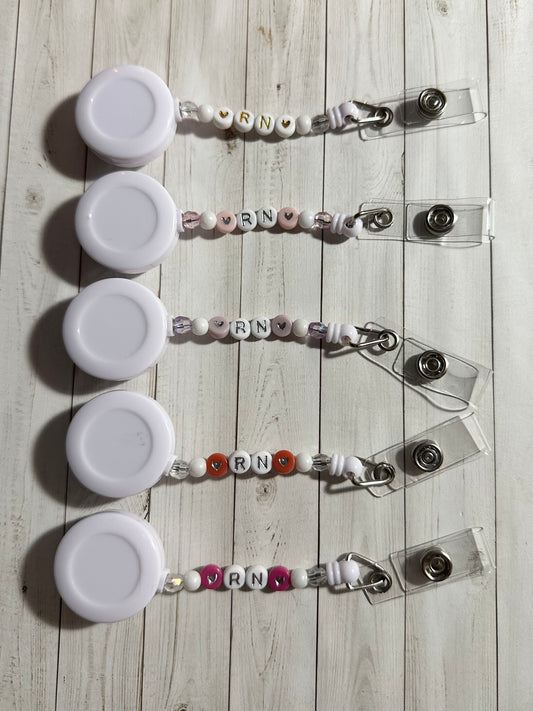 Dainty Heart RN Badge Reels