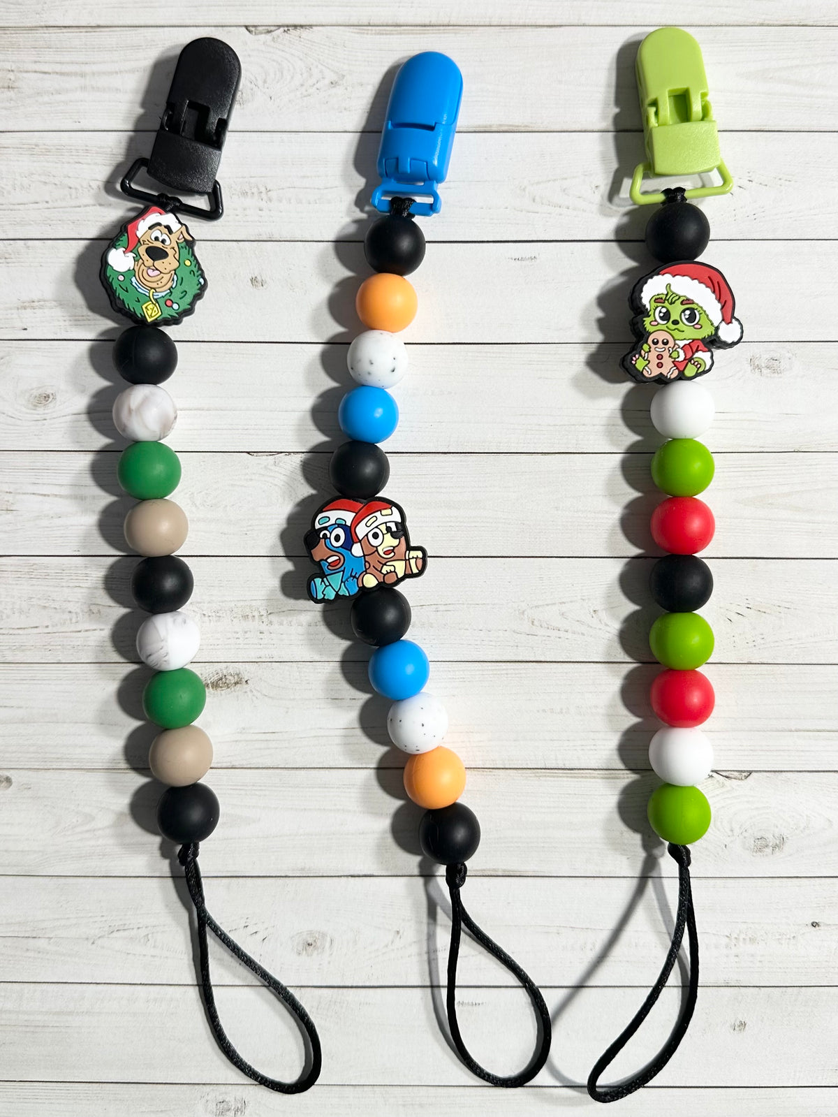 Winter & Christmas Paci Clips