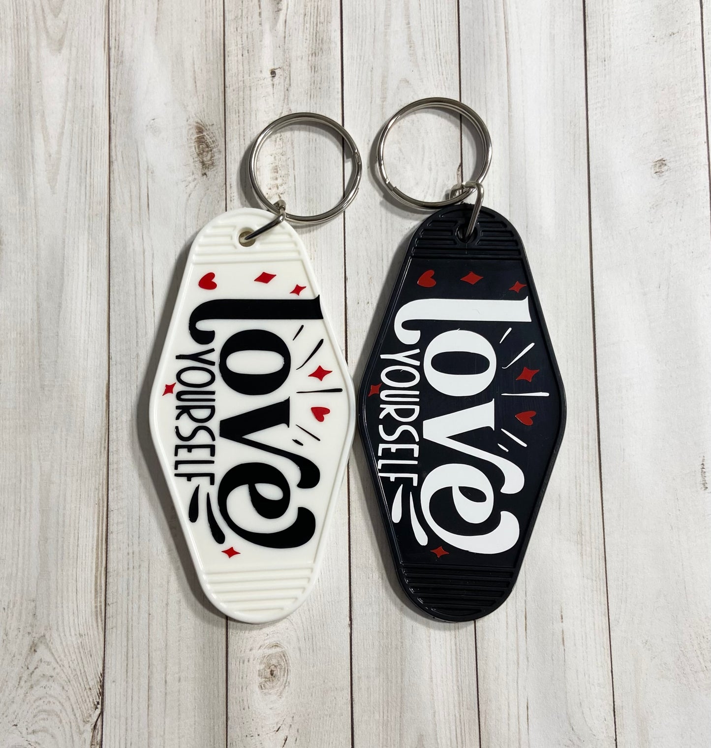 Love Yourself Motel Keychain