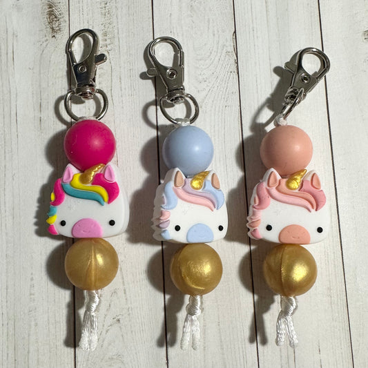 Unicorn Zipper Pulls