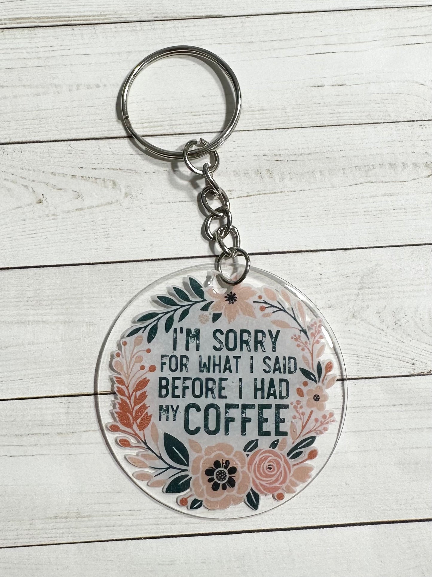 Coffee Acrylic Keychain
