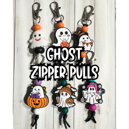 Ghost Zipper Pulls