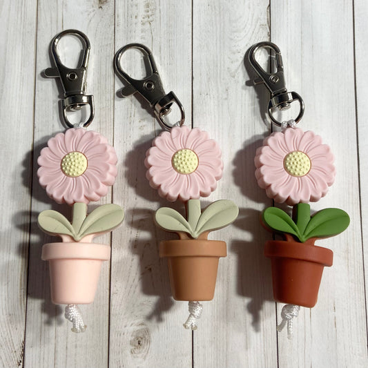 Flower Pot Zipper Pull