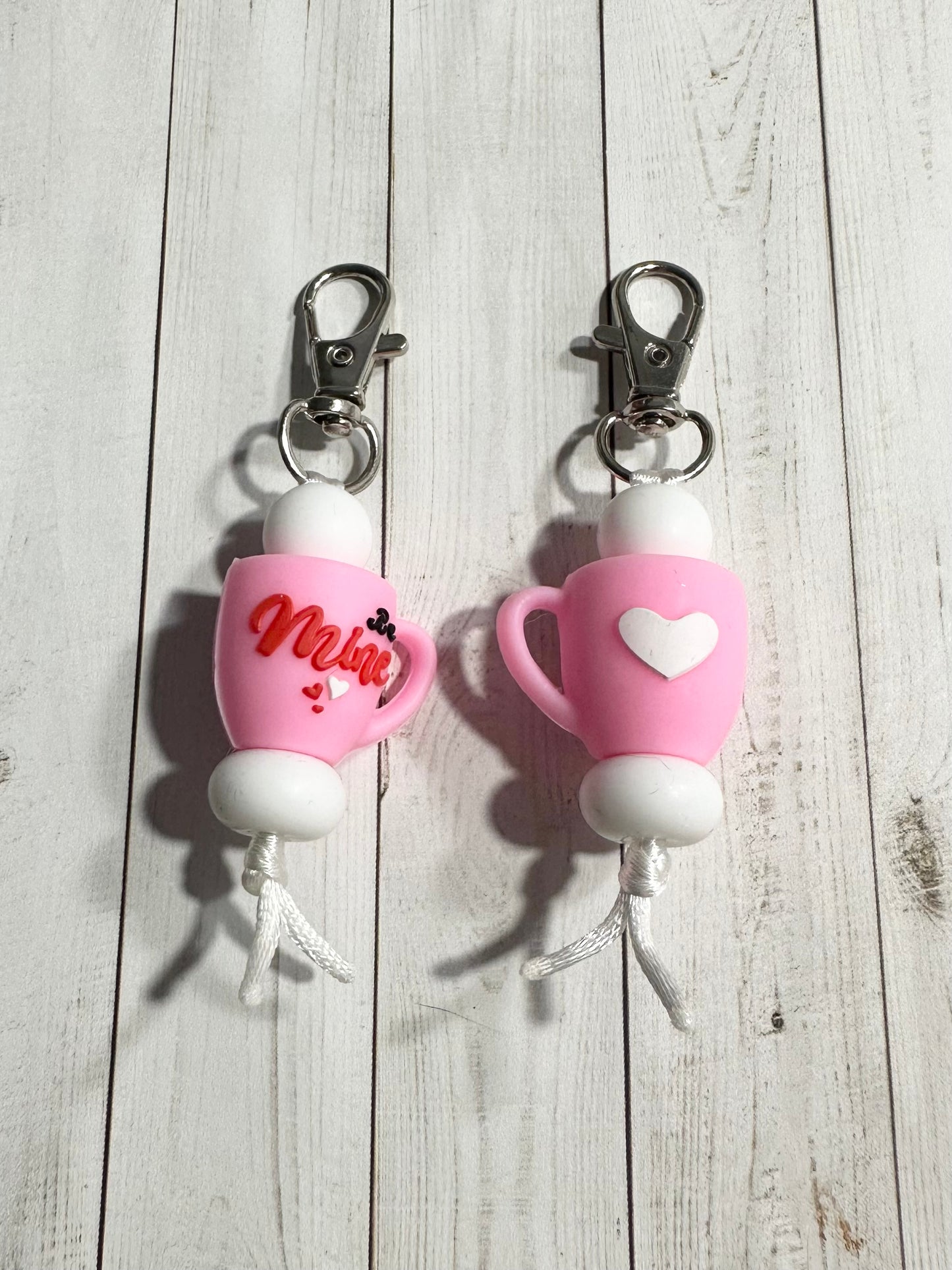 Be Mine 3D Mug Zipper Pulls