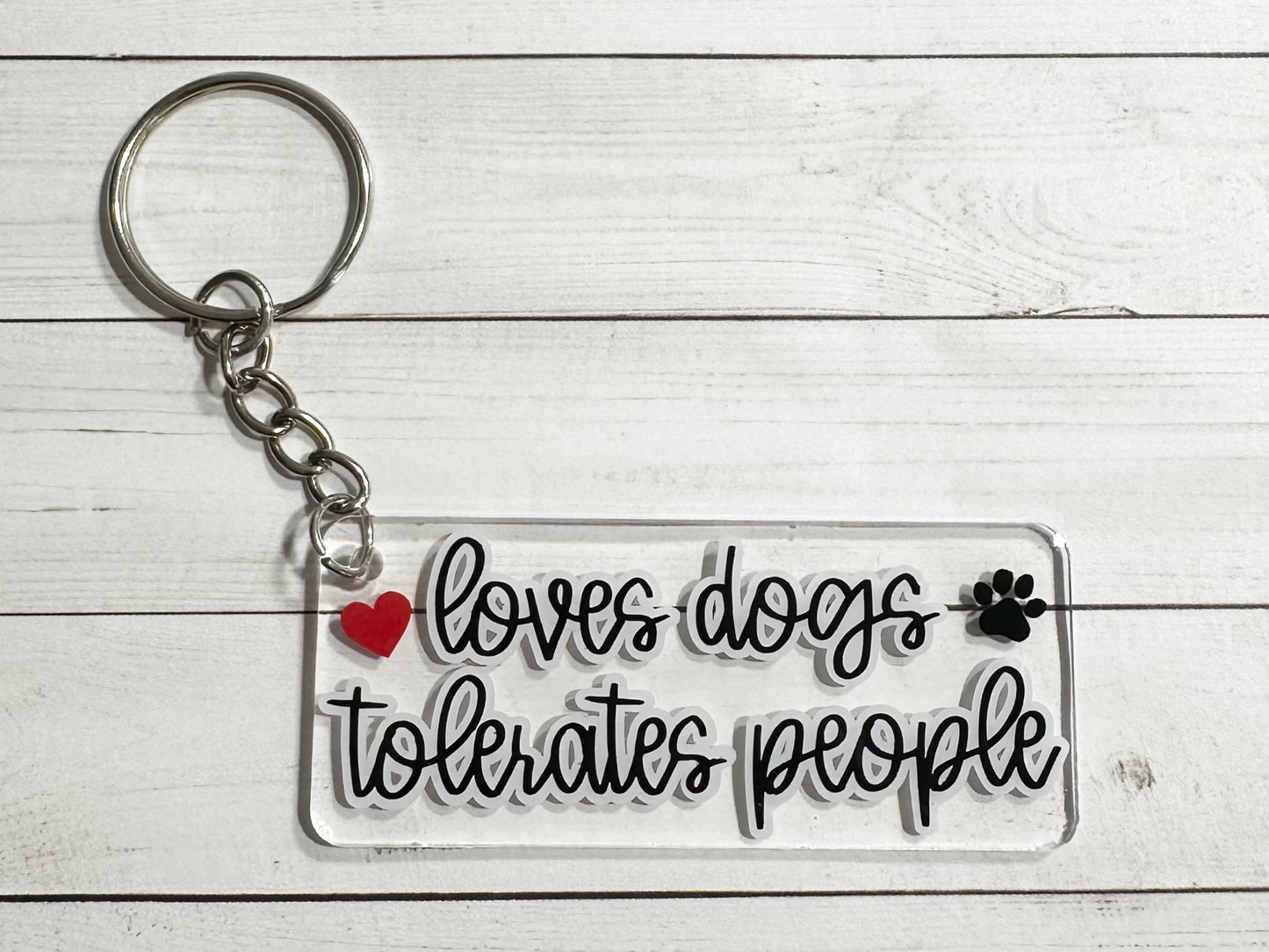 Funny Cat & Dog Acrylic Keychains