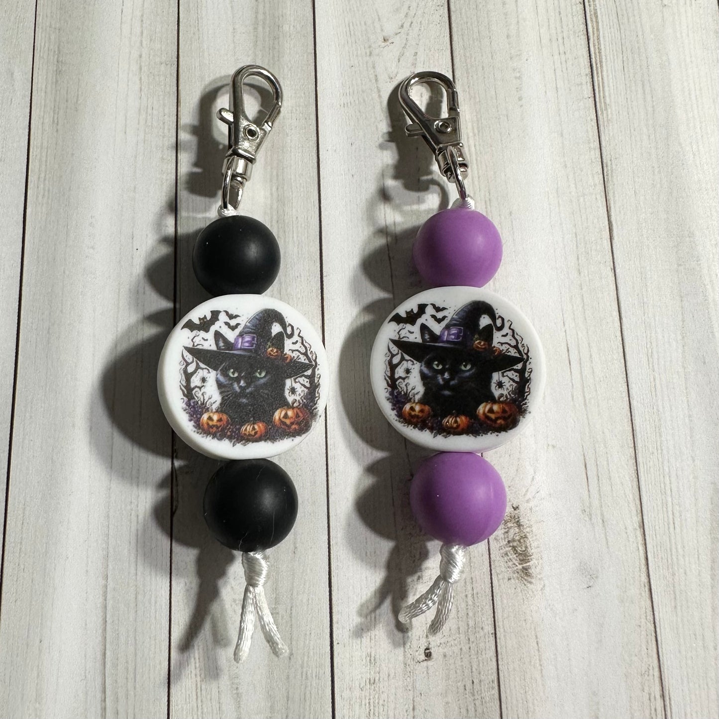 Black Cat Zipper Pulls