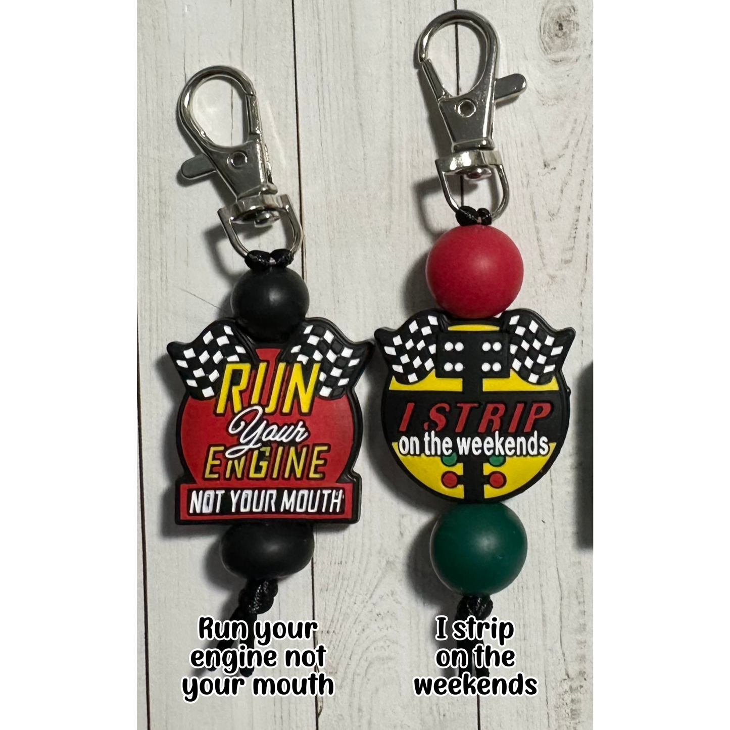 Racing Zipper Pulls