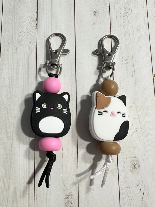 Squish Cat Zipper Pulls