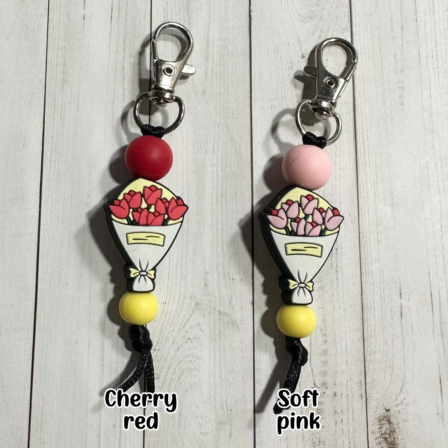 Rose Bouquet Zipper Pulls