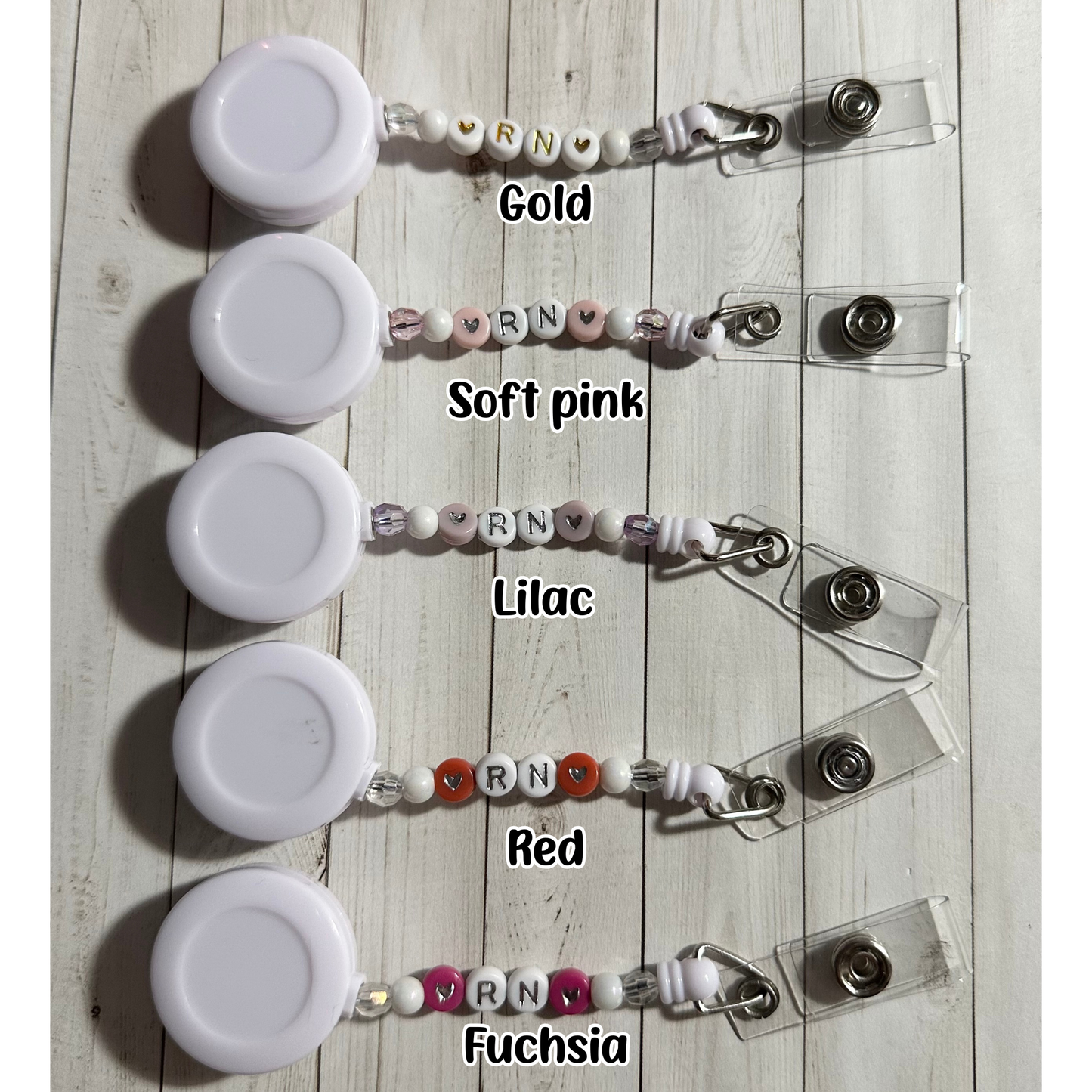 Dainty Heart RN Badge Reels