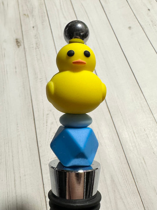 3D Rubber Ducky Bottle Stopper