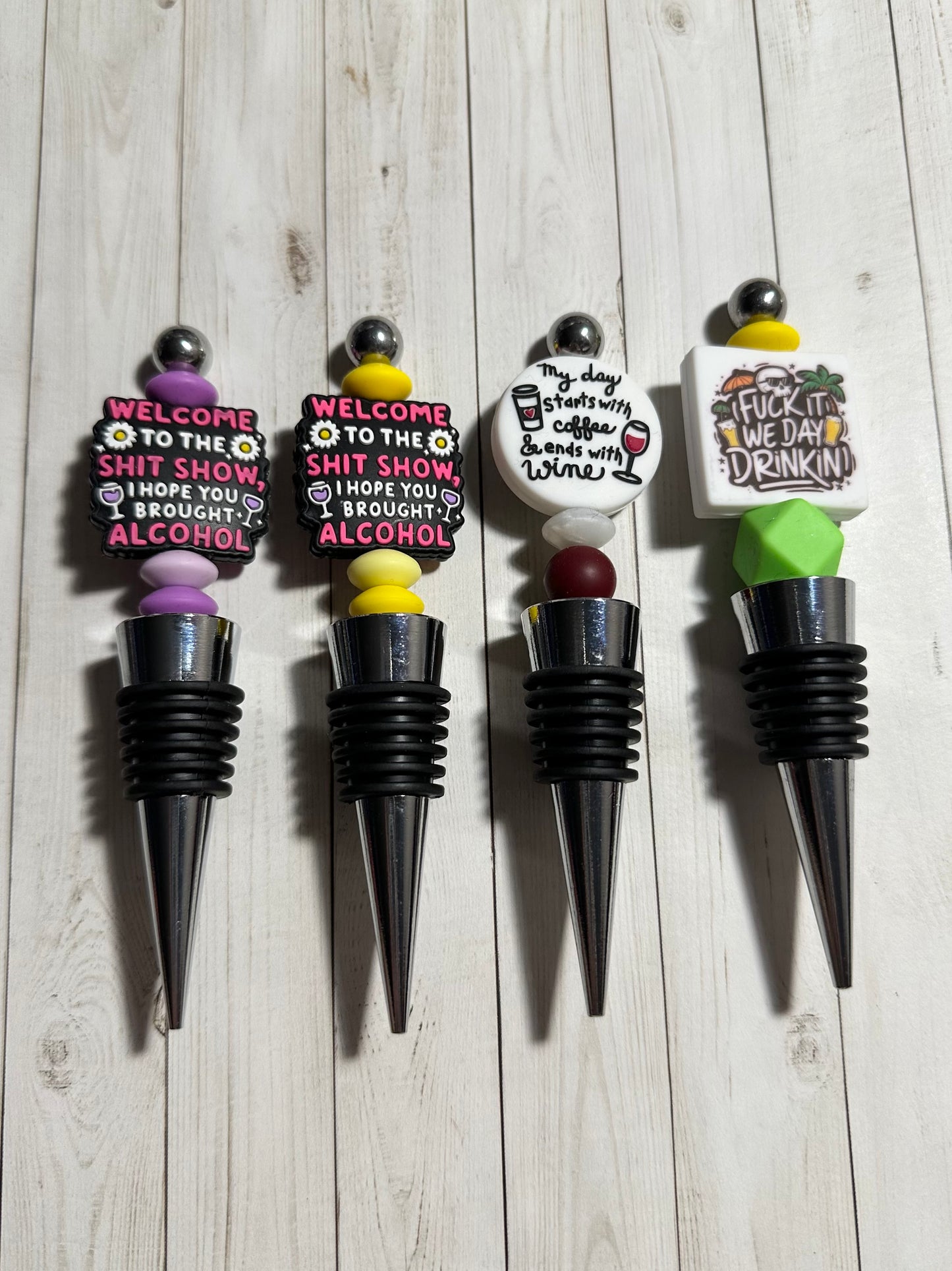 Alcohol Saying Bottle Stoppers