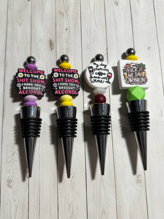 Alcohol Saying Bottle Stoppers