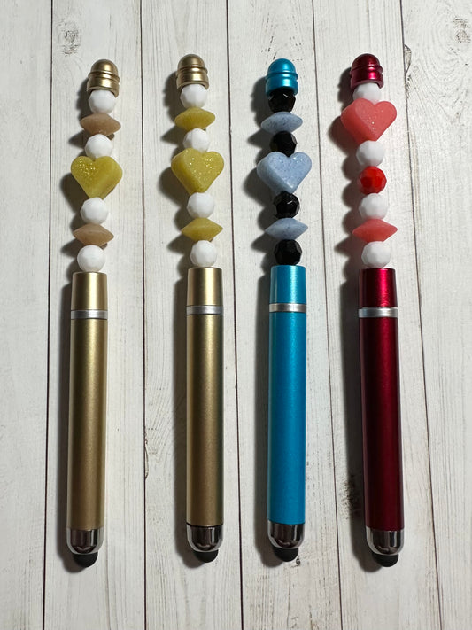 Sparkly Heart Stylus Pens