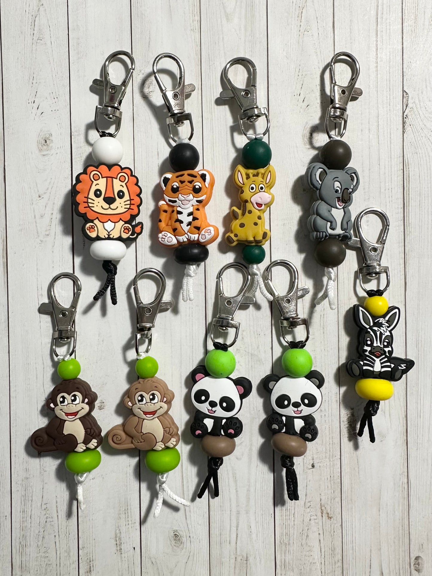 Safari Animal Zipper Pulls