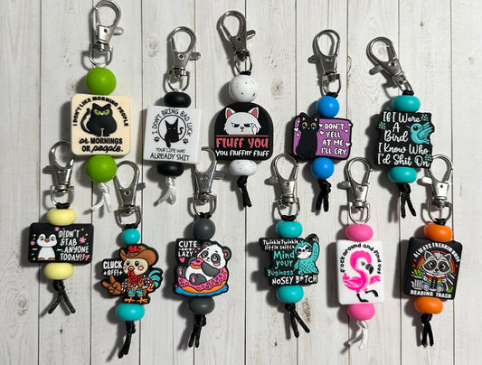 Animal 18+ Zipper Pulls