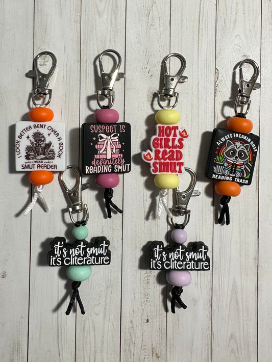 18+ Reading Zipper Pulls