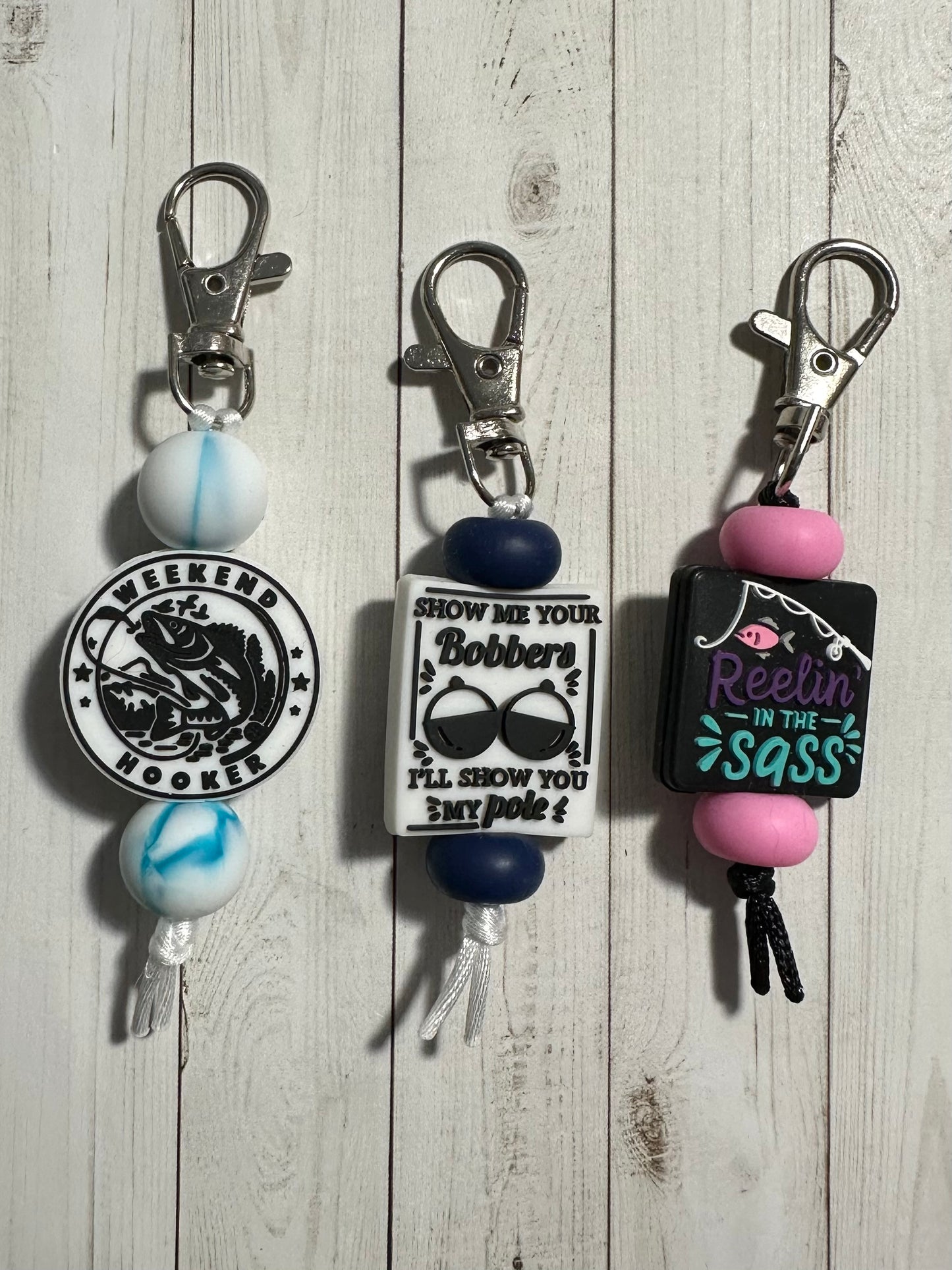 Funny Fishing Zipper Pulls