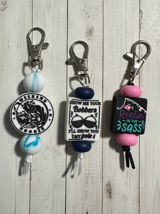 Funny Fishing Zipper Pulls