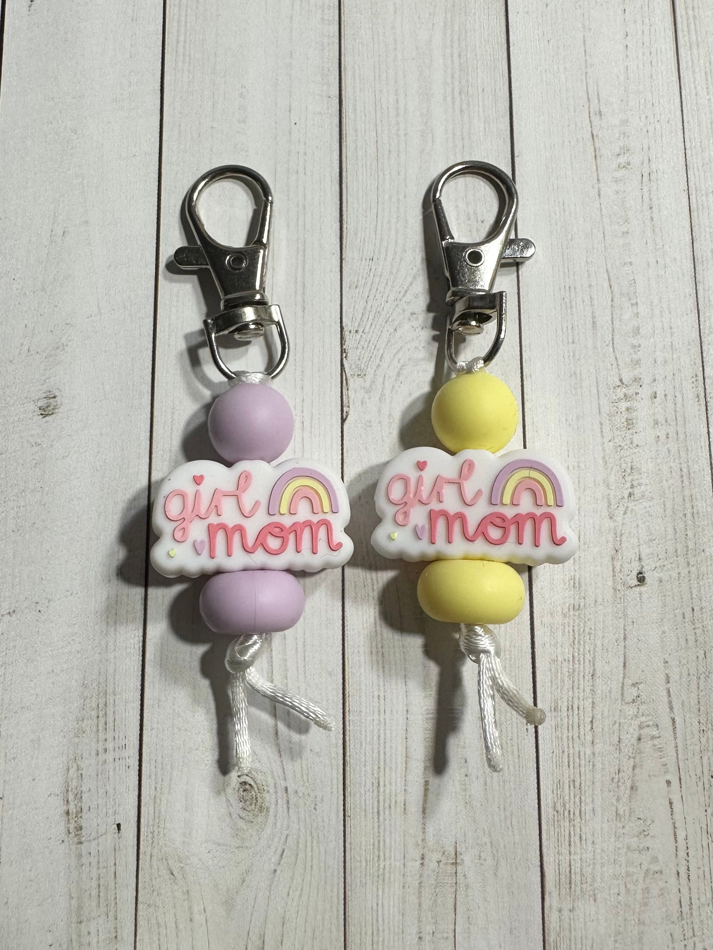 Girl Mom Zipper Pulls
