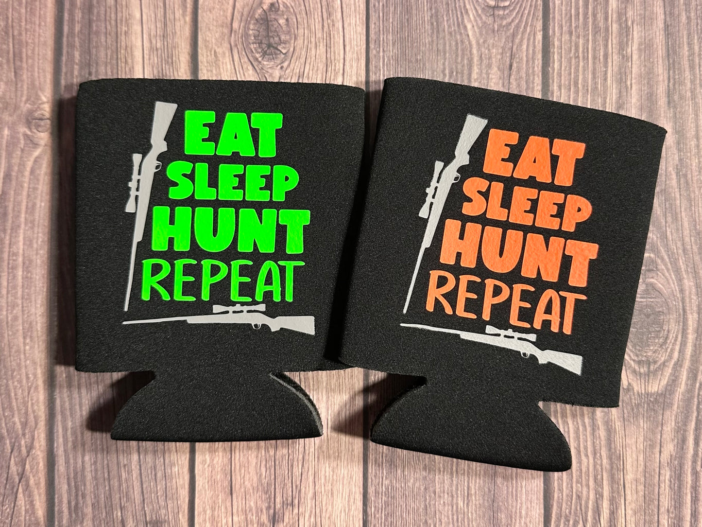 Eat Sleep Hunt Repeat Can Koozie