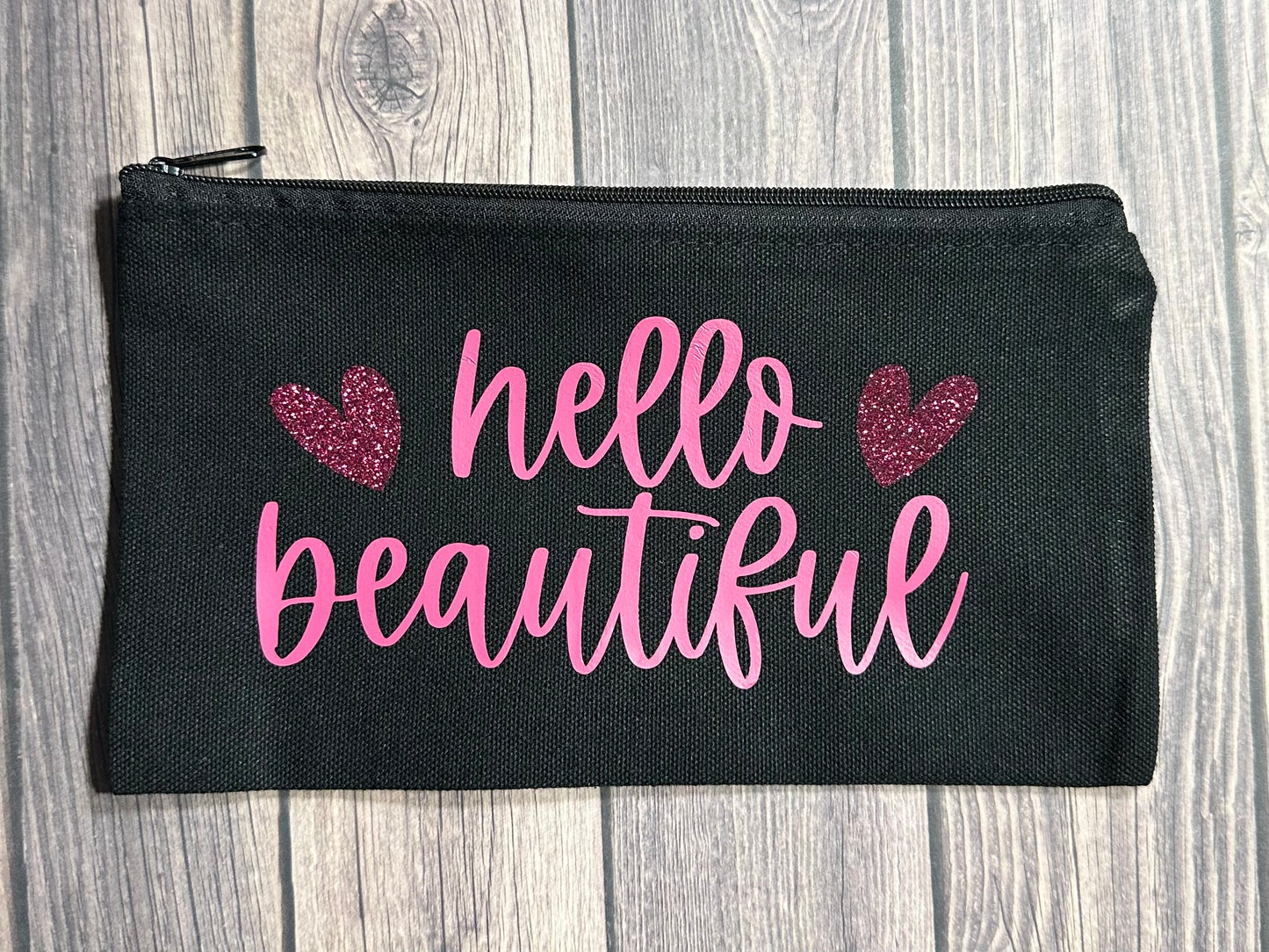 Hello Beautiful Zipper Pouch