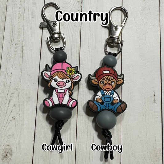 Highland Cow Zipper Pulls