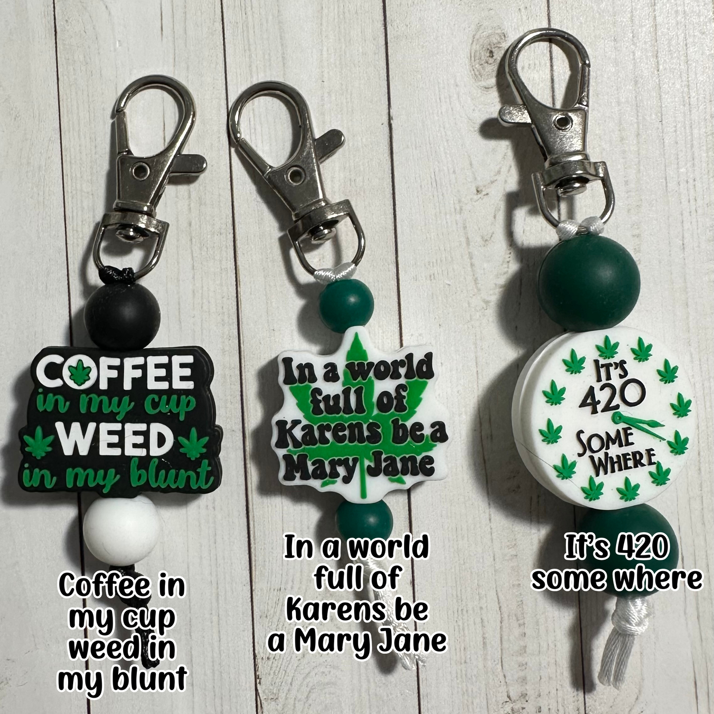 Weed Zipper Pulls