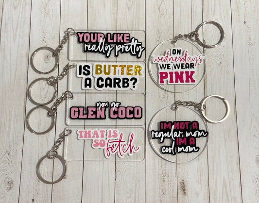 Mean Girls Keychains