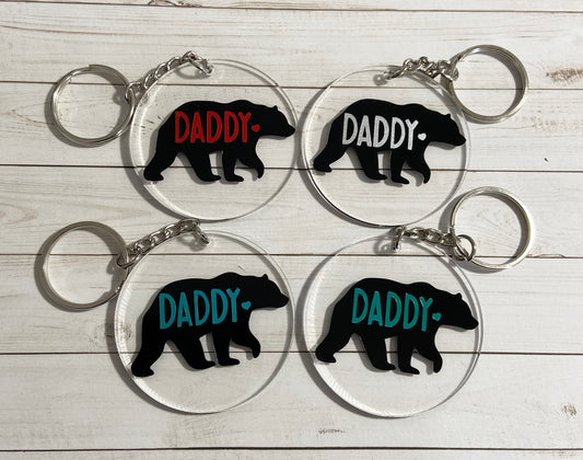 Daddy Bear Keychain