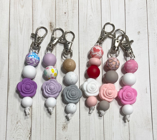 Rose Zipper Pull