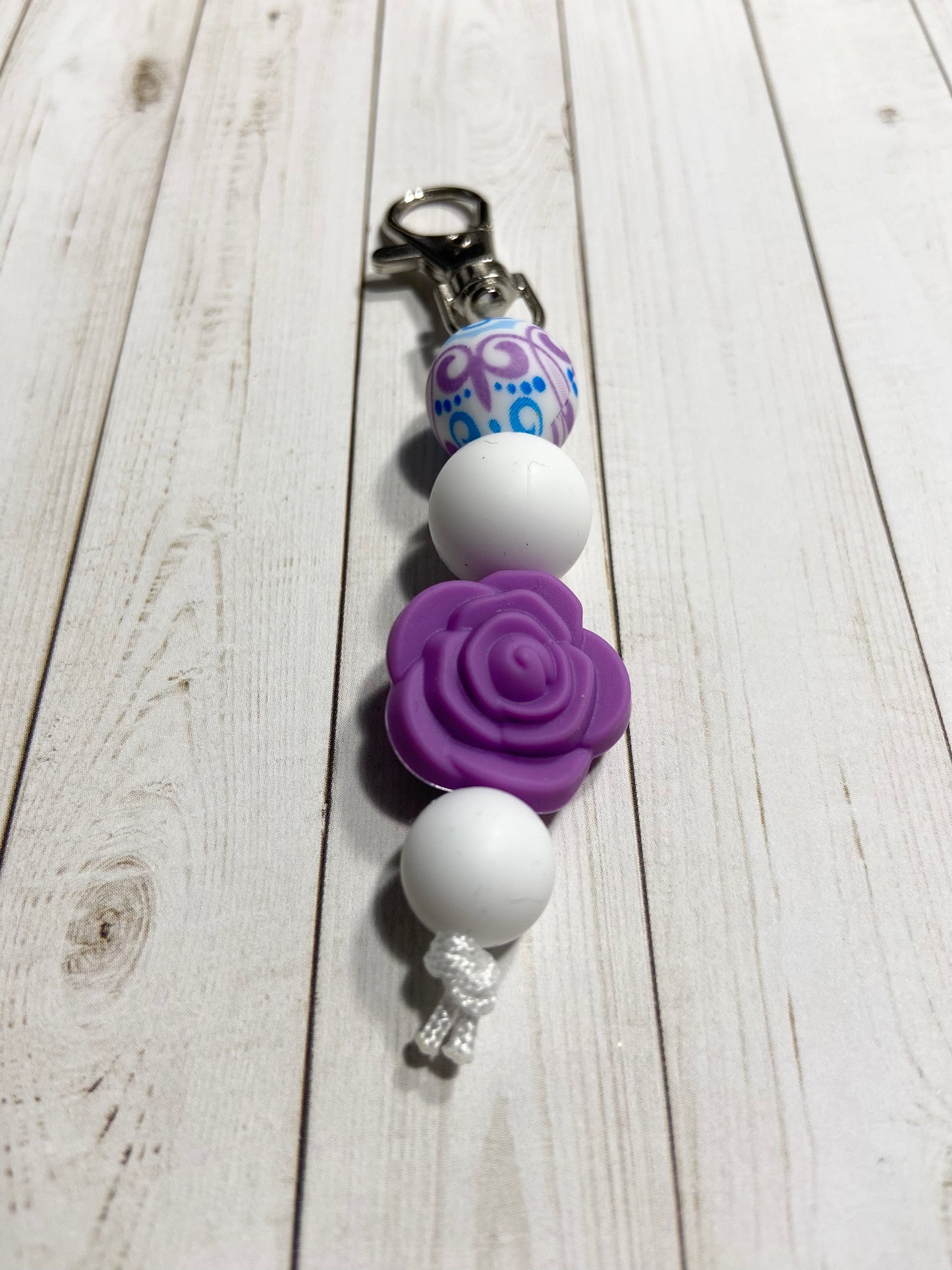 Rose Zipper Pull